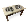 2 Bowl 11” High- Cashmere Top | Black Walnut Bottom