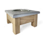 1 Bowl M (5"H) - Silver Top | White Oak Bottom