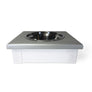 1 Bowl 3"High - Silver Top | White Bottom