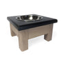 1 Bowl 5” High - Black Top | White Oak Bottom