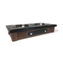 2 Bowl 3" High - Black Top | Black Walnut Bottom