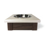 1 Bowl 3" High - Cashmere Top | Black Walnut Bottom