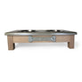 2 Bowl 5” High - Green Top | White Oak Bottom