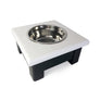1 Bowl 4" High - White Top | Black Bottom
