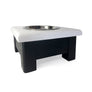 1 Bowl 4" High - White Top | Black Bottom