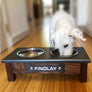 2 Bowl M (5" H) - Grey Top | Black Walnut Bottom
