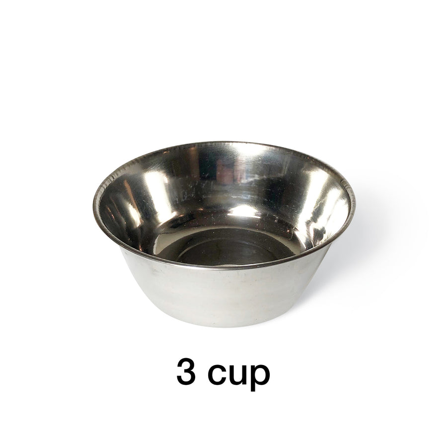 2 Bowl S (3"H) - Silver Top | Red Oak Cornsilk Bottom