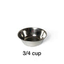 3 Bowl XS (3” H) - Ivory Top | Black Walnut Bottom