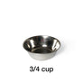 2 Bowl XM (5"H) - White Top | Black Bottom
