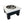 1 Bowl M (4"H) - White Top | Black Bottom
