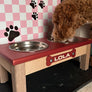 2 Bowl 7" High - Red Top | White Oak Bottom