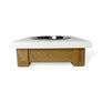 1 Bowl 3" High - White Top | White Oak Bottom