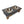 Raised Dog Bowl Stand - 2 Bowl 5” High - Grey Top | Black Walnut Bottom