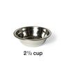 2 Bowl 6” High - White Top | Black Bottom