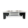 2 Bowl 6” High - White Top | Black Bottom