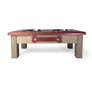 2 Bowl 7" High - Red Top | White Oak Bottom