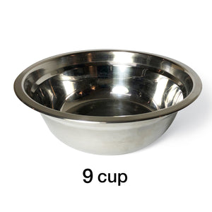 Raised Dog Bowl Stand - 1 Bowl 9” High - Grey Top |  Black Walnut Bottom