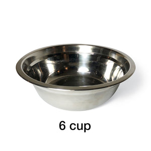 1 Bowl S (3"H) - Silver Top | Black Bottom