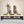Raised Dog Bowl Stand - 
3 Bowl 5” High - Ivory Top | Black Walnut Bottom
